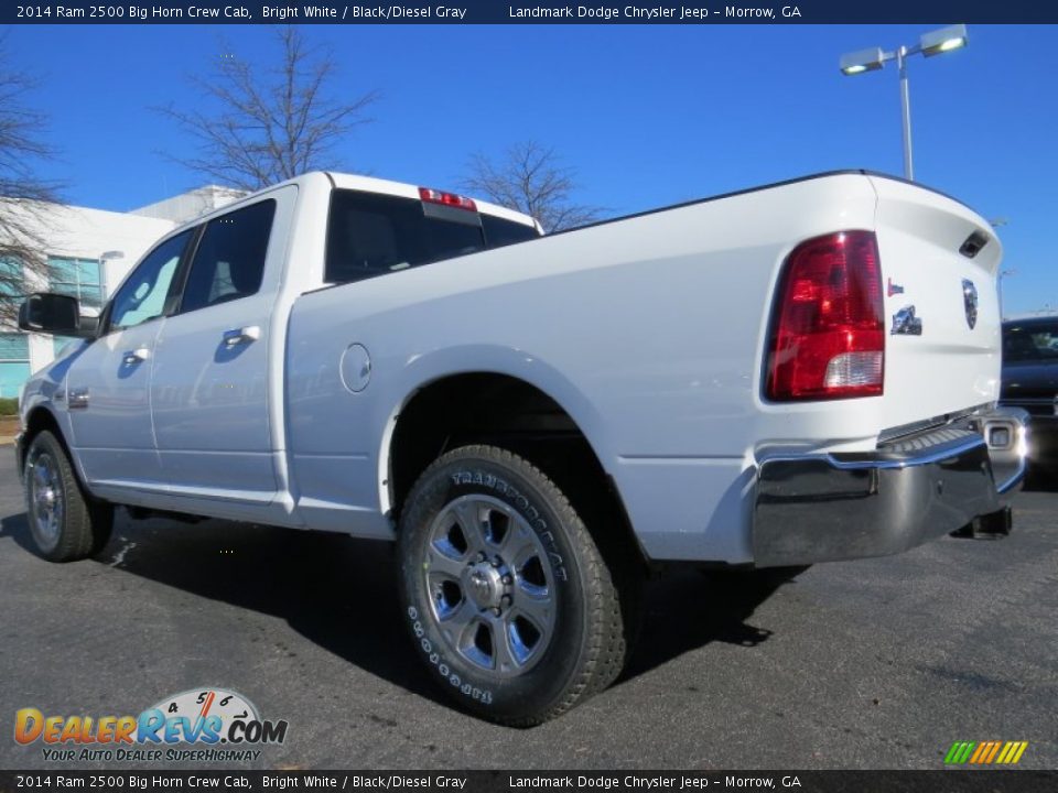 2014 Ram 2500 Big Horn Crew Cab Bright White / Black/Diesel Gray Photo #2