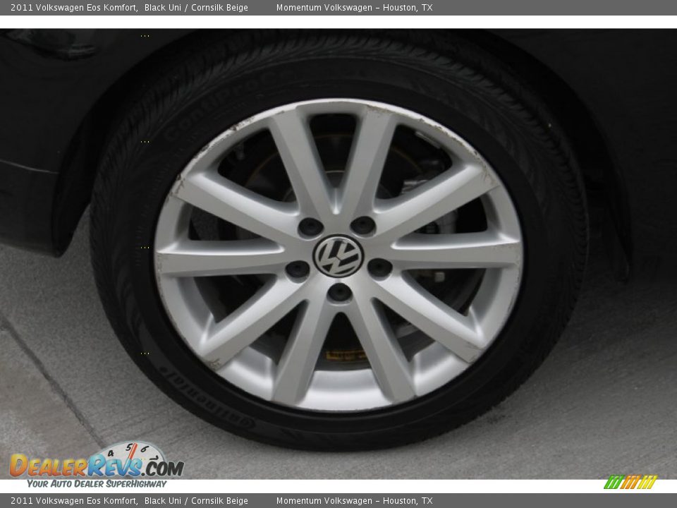 2011 Volkswagen Eos Komfort Black Uni / Cornsilk Beige Photo #12