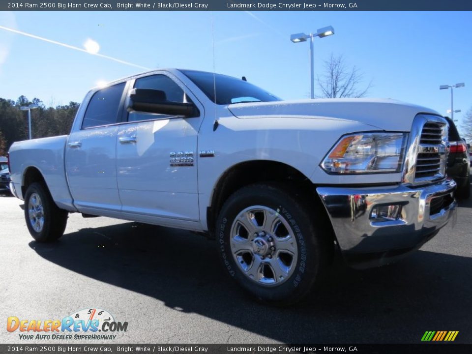 2014 Ram 2500 Big Horn Crew Cab Bright White / Black/Diesel Gray Photo #4