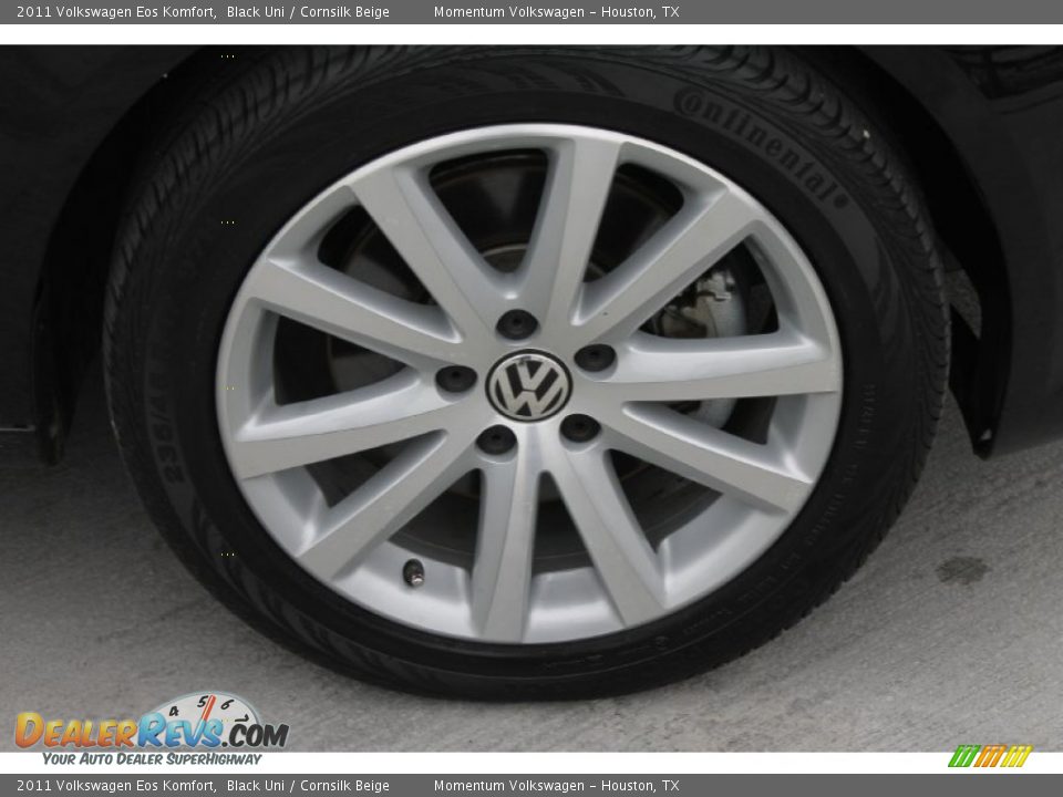 2011 Volkswagen Eos Komfort Black Uni / Cornsilk Beige Photo #14