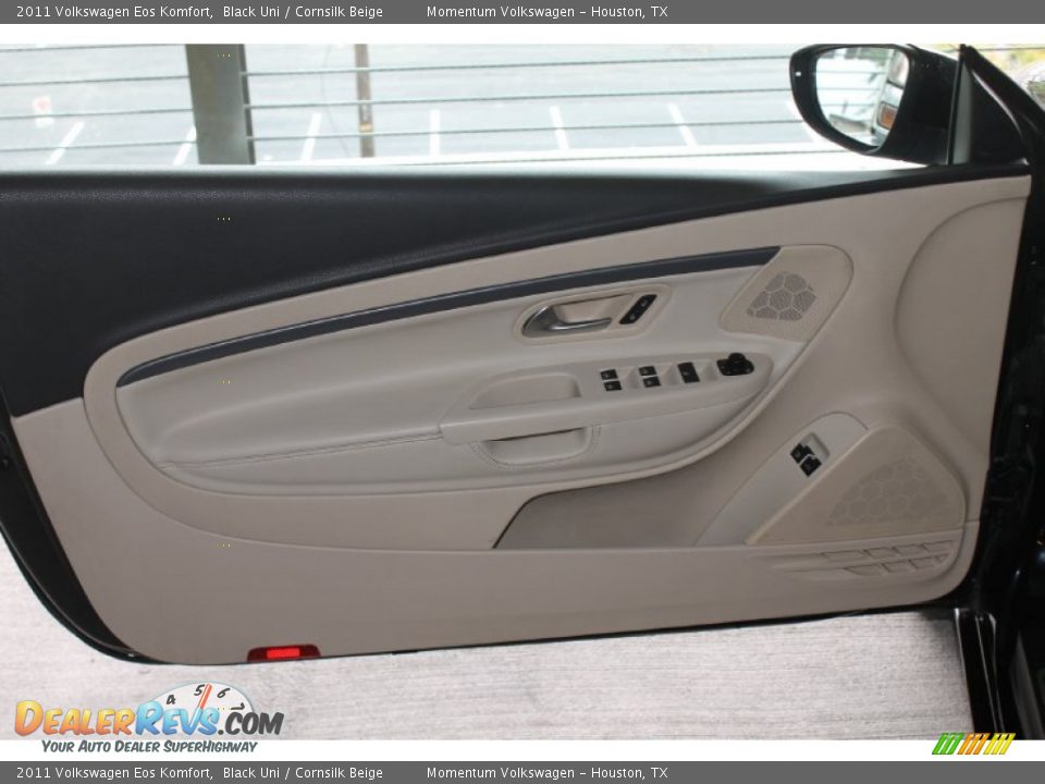 2011 Volkswagen Eos Komfort Black Uni / Cornsilk Beige Photo #15