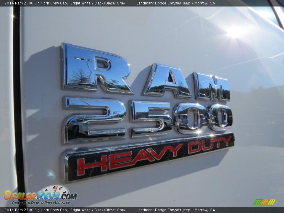 2014 Ram 2500 Big Horn Crew Cab Bright White / Black/Diesel Gray Photo #6