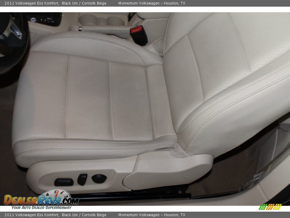 2011 Volkswagen Eos Komfort Black Uni / Cornsilk Beige Photo #16