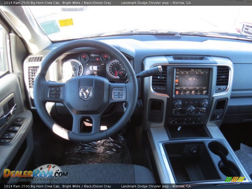 2014 Ram 2500 Big Horn Crew Cab Bright White / Black/Diesel Gray Photo #8