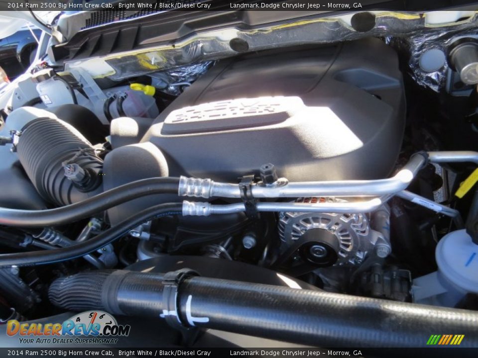 2014 Ram 2500 Big Horn Crew Cab Bright White / Black/Diesel Gray Photo #9