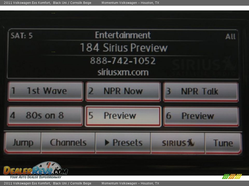 2011 Volkswagen Eos Komfort Black Uni / Cornsilk Beige Photo #19
