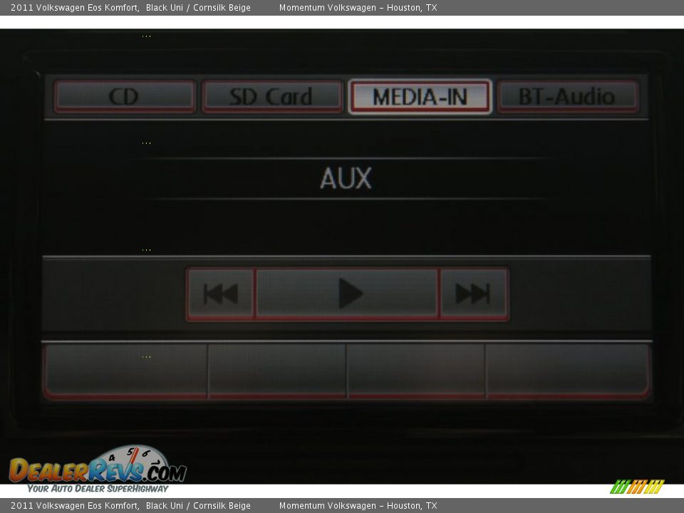 2011 Volkswagen Eos Komfort Black Uni / Cornsilk Beige Photo #20