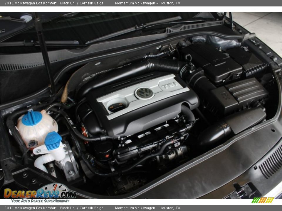 2011 Volkswagen Eos Komfort Black Uni / Cornsilk Beige Photo #28