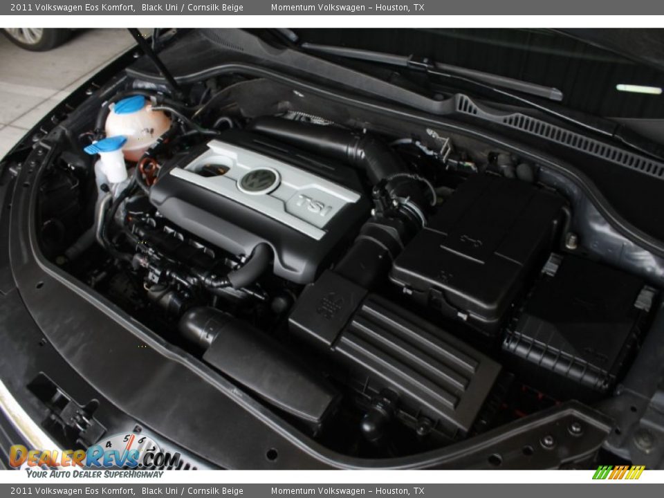 2011 Volkswagen Eos Komfort Black Uni / Cornsilk Beige Photo #29