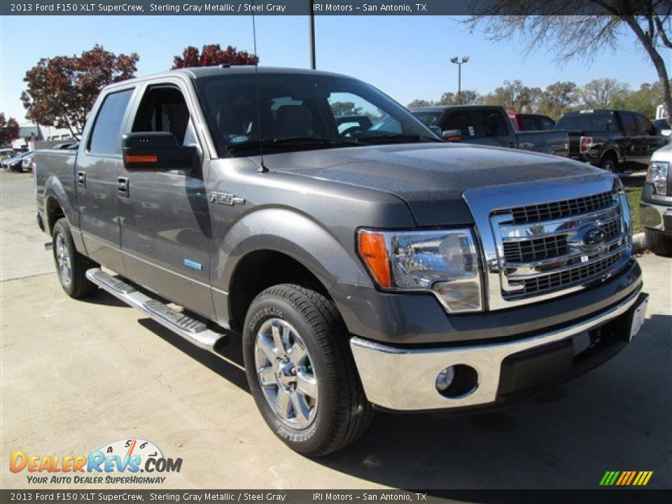 2013 Ford F150 XLT SuperCrew Sterling Gray Metallic / Steel Gray Photo #8