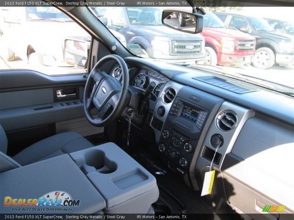 2013 Ford F150 XLT SuperCrew Sterling Gray Metallic / Steel Gray Photo #13