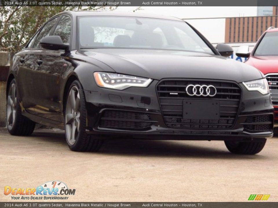2014 Audi A6 3.0T quattro Sedan Havanna Black Metallic / Nougat Brown Photo #1