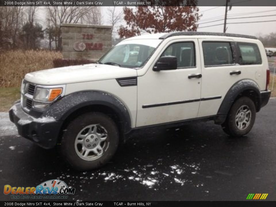 2008 Dodge Nitro SXT 4x4 Stone White / Dark Slate Gray Photo #1