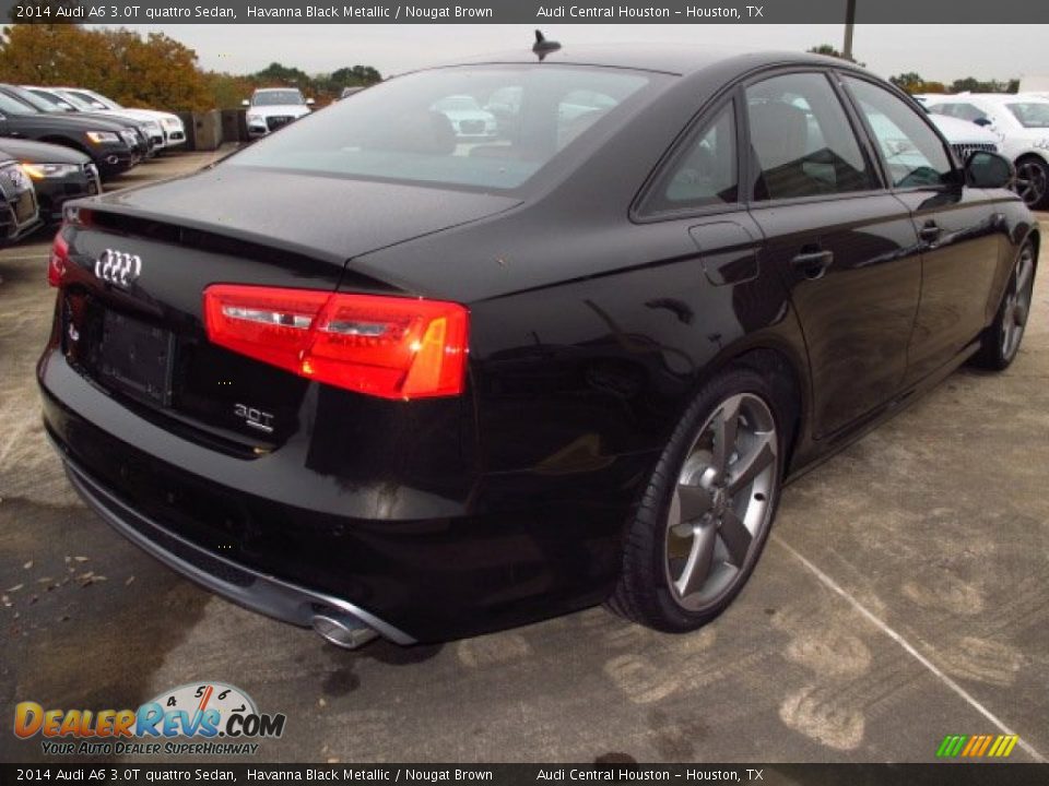2014 Audi A6 3.0T quattro Sedan Havanna Black Metallic / Nougat Brown Photo #2