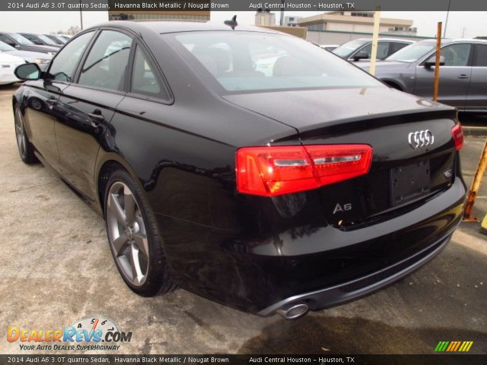2014 Audi A6 3.0T quattro Sedan Havanna Black Metallic / Nougat Brown Photo #4