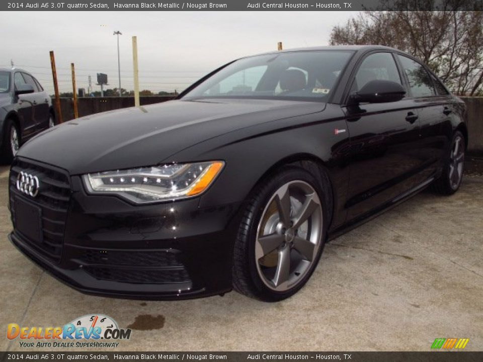 2014 Audi A6 3.0T quattro Sedan Havanna Black Metallic / Nougat Brown Photo #5