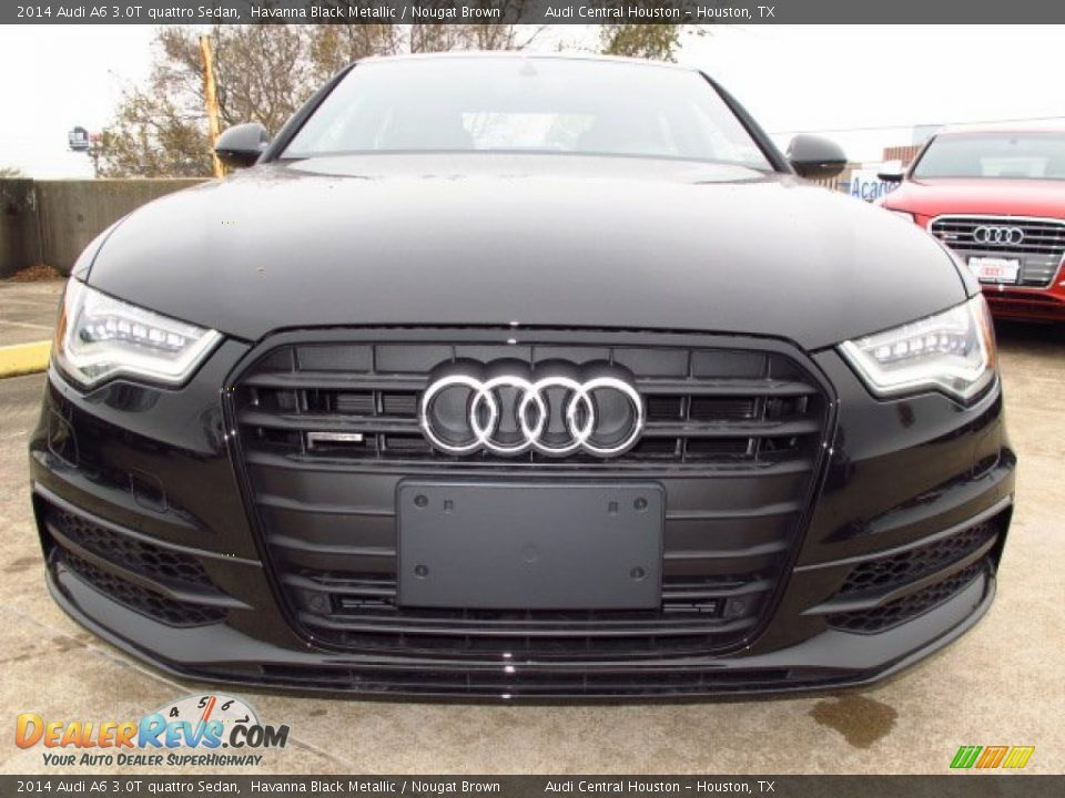 2014 Audi A6 3.0T quattro Sedan Havanna Black Metallic / Nougat Brown Photo #6