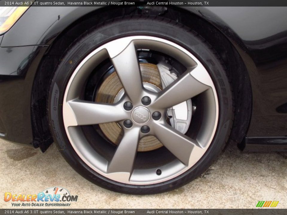 2014 Audi A6 3.0T quattro Sedan Havanna Black Metallic / Nougat Brown Photo #7