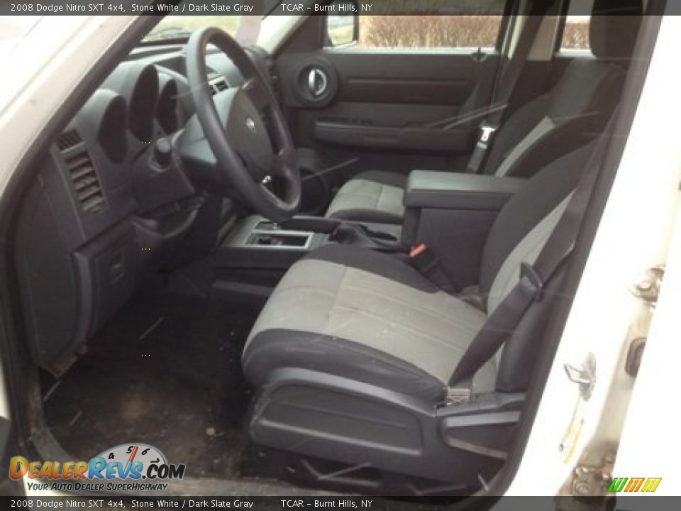 2008 Dodge Nitro SXT 4x4 Stone White / Dark Slate Gray Photo #8