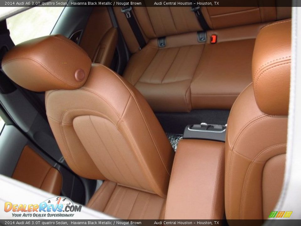 2014 Audi A6 3.0T quattro Sedan Havanna Black Metallic / Nougat Brown Photo #9