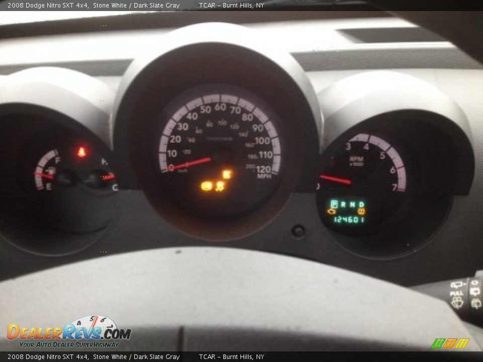 2008 Dodge Nitro SXT 4x4 Stone White / Dark Slate Gray Photo #9