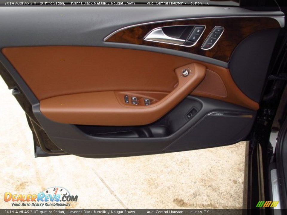 2014 Audi A6 3.0T quattro Sedan Havanna Black Metallic / Nougat Brown Photo #10