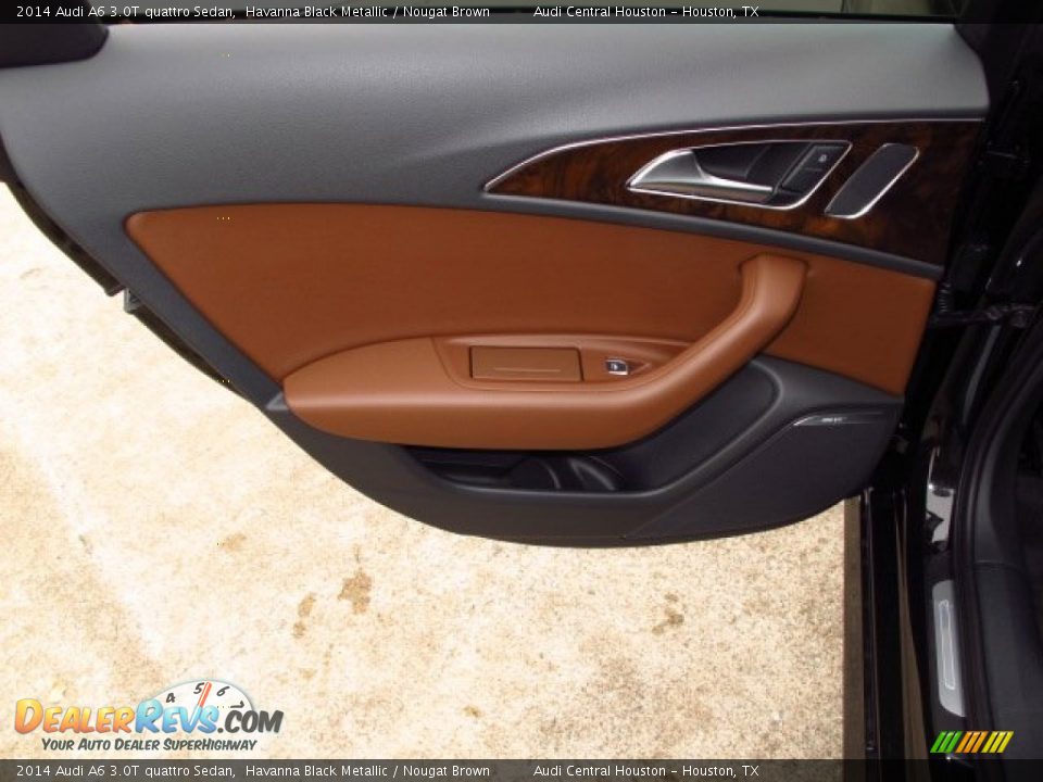 2014 Audi A6 3.0T quattro Sedan Havanna Black Metallic / Nougat Brown Photo #12