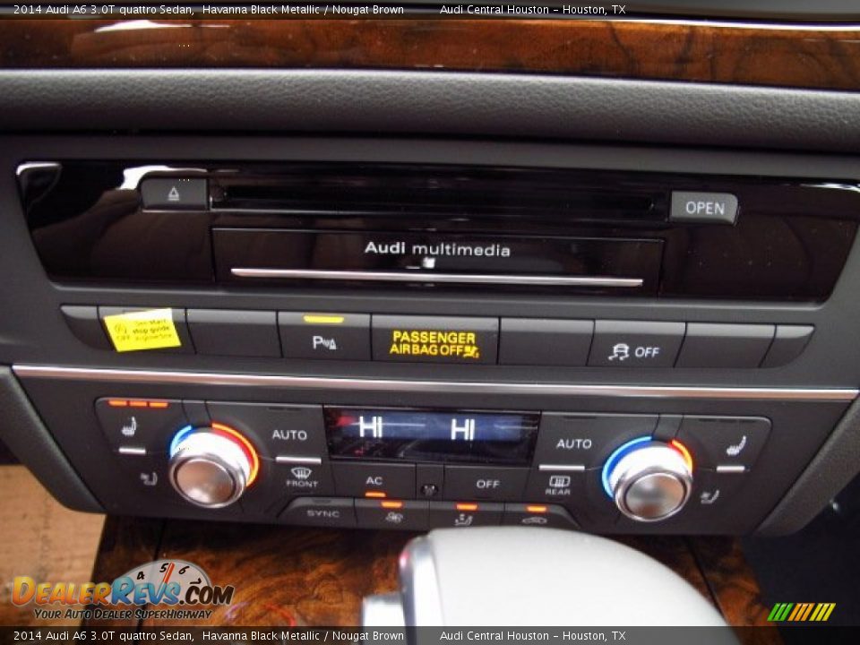 2014 Audi A6 3.0T quattro Sedan Havanna Black Metallic / Nougat Brown Photo #23