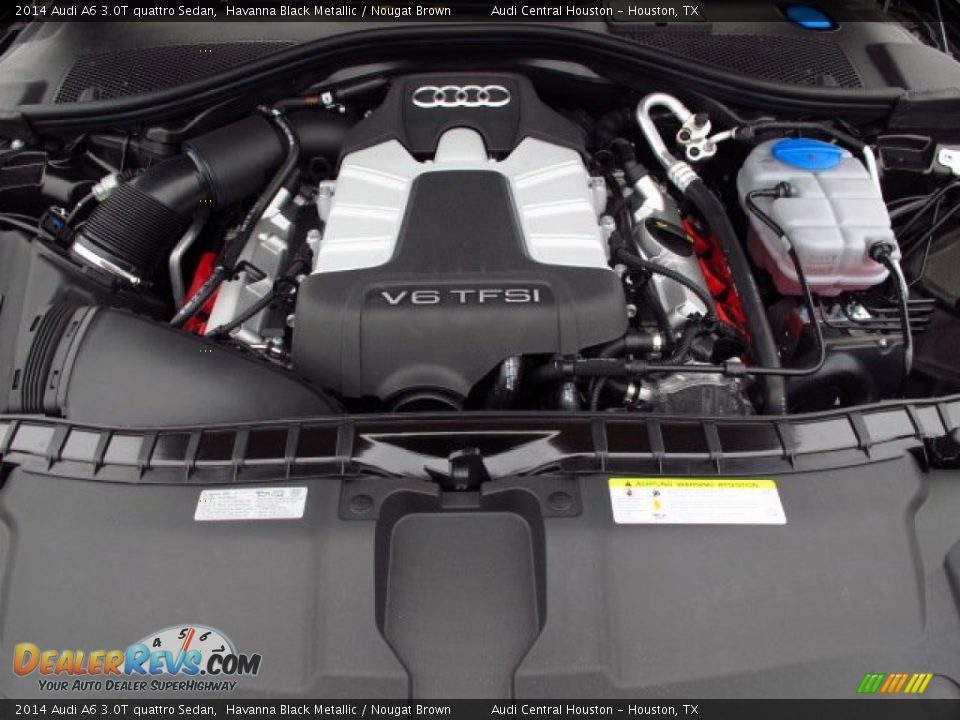 2014 Audi A6 3.0T quattro Sedan Havanna Black Metallic / Nougat Brown Photo #29