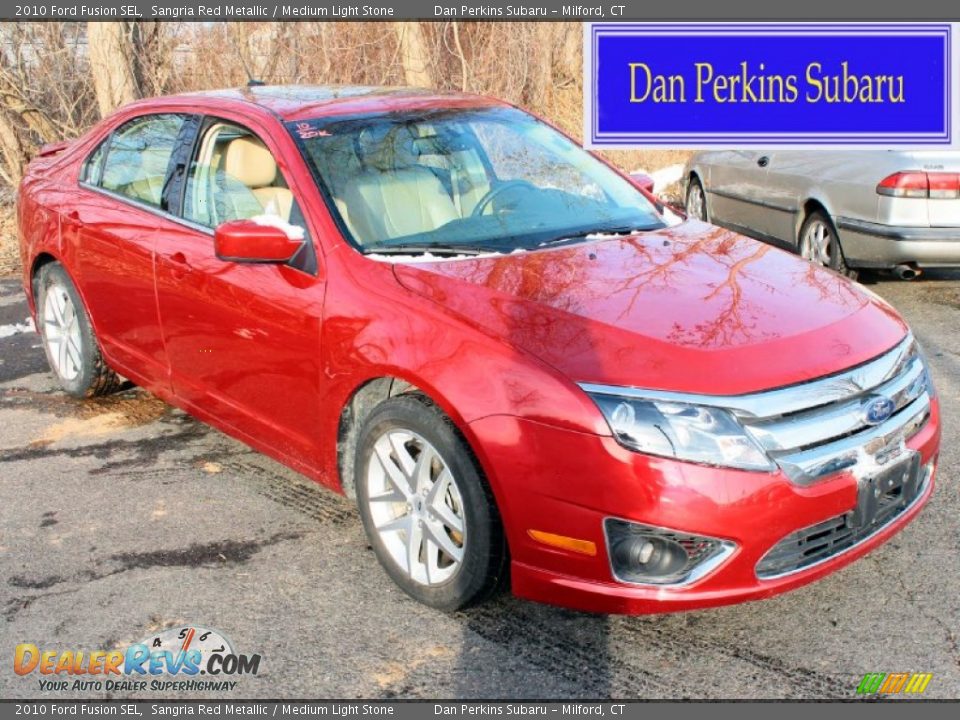 2010 Ford Fusion SEL Sangria Red Metallic / Medium Light Stone Photo #1