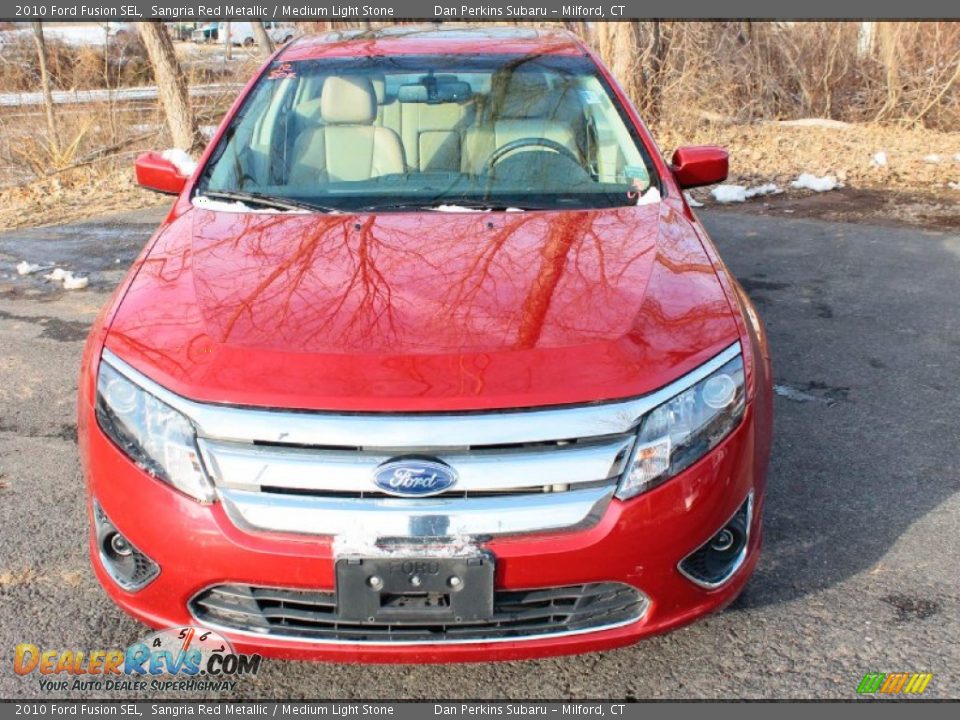 2010 Ford Fusion SEL Sangria Red Metallic / Medium Light Stone Photo #2