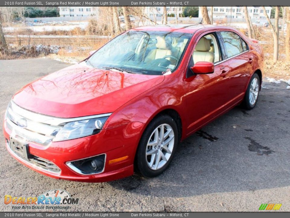 2010 Ford Fusion SEL Sangria Red Metallic / Medium Light Stone Photo #3