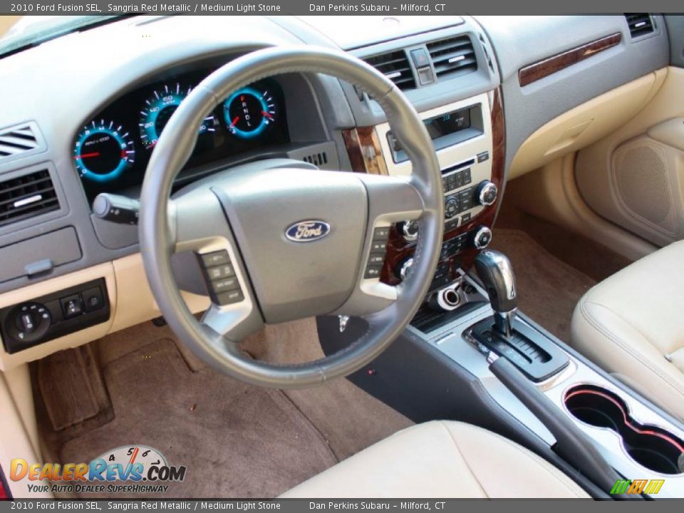 2010 Ford Fusion SEL Sangria Red Metallic / Medium Light Stone Photo #5