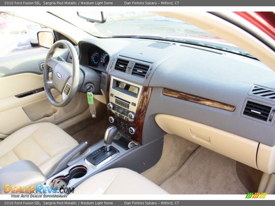 2010 Ford Fusion SEL Sangria Red Metallic / Medium Light Stone Photo #9