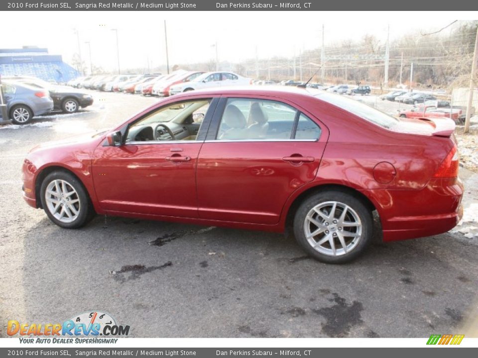 2010 Ford Fusion SEL Sangria Red Metallic / Medium Light Stone Photo #11