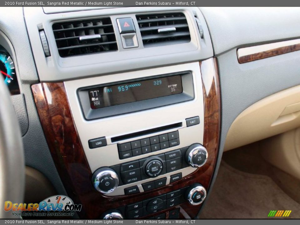 2010 Ford Fusion SEL Sangria Red Metallic / Medium Light Stone Photo #13