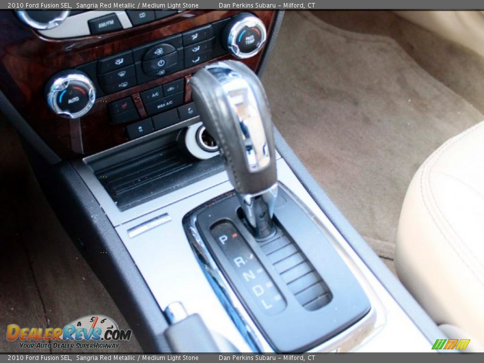 2010 Ford Fusion SEL Sangria Red Metallic / Medium Light Stone Photo #14