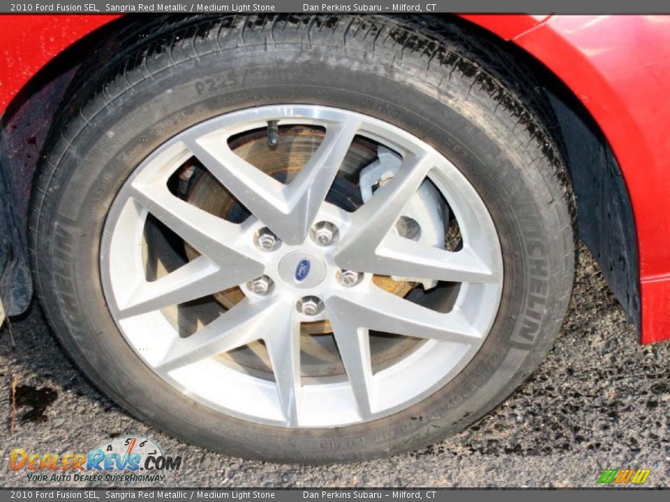 2010 Ford Fusion SEL Sangria Red Metallic / Medium Light Stone Photo #23