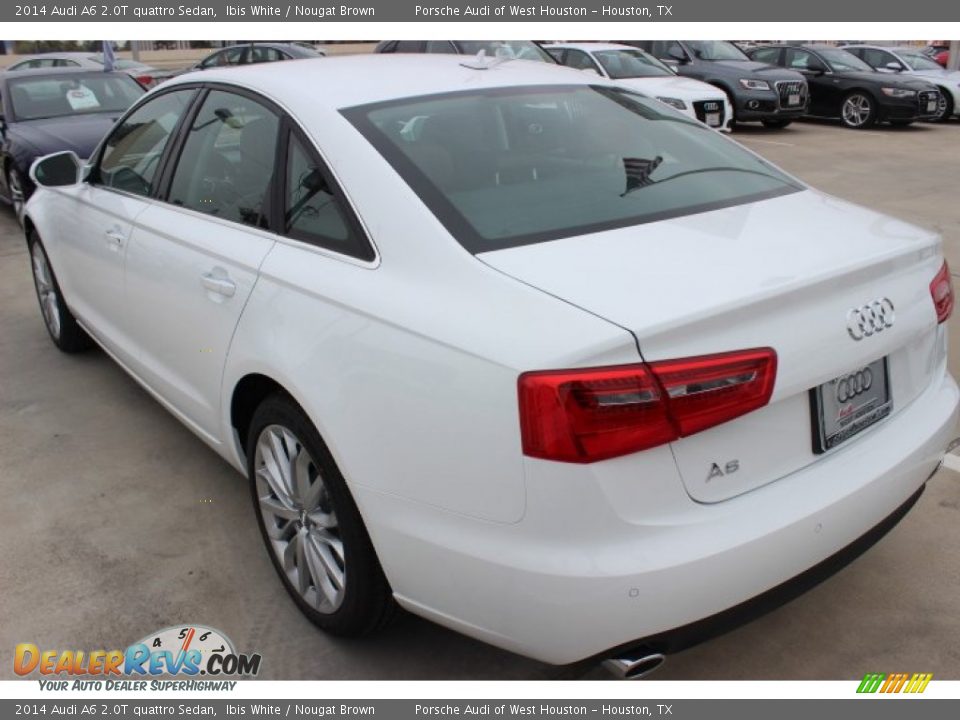 2014 Audi A6 2.0T quattro Sedan Ibis White / Nougat Brown Photo #5