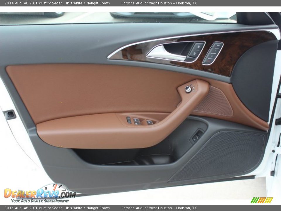 2014 Audi A6 2.0T quattro Sedan Ibis White / Nougat Brown Photo #10