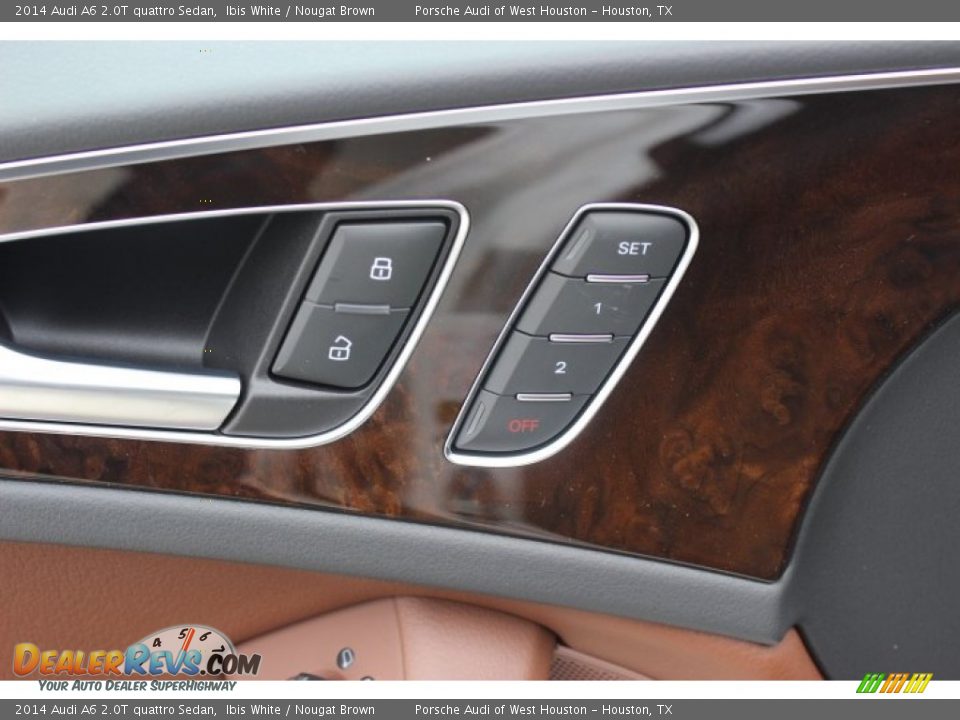 2014 Audi A6 2.0T quattro Sedan Ibis White / Nougat Brown Photo #11