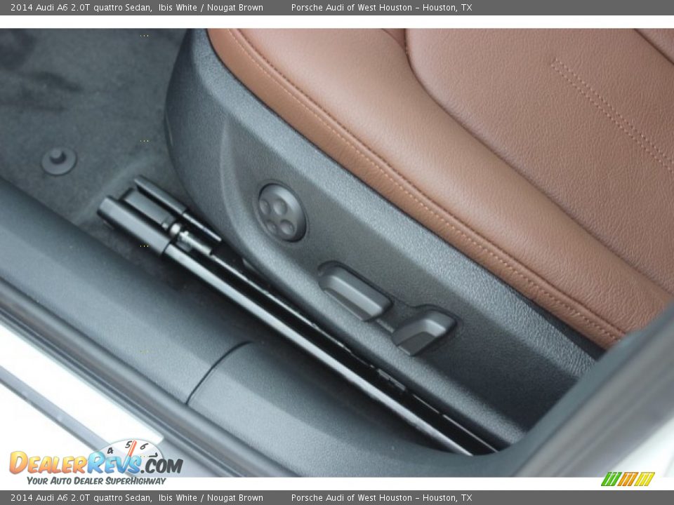 2014 Audi A6 2.0T quattro Sedan Ibis White / Nougat Brown Photo #14