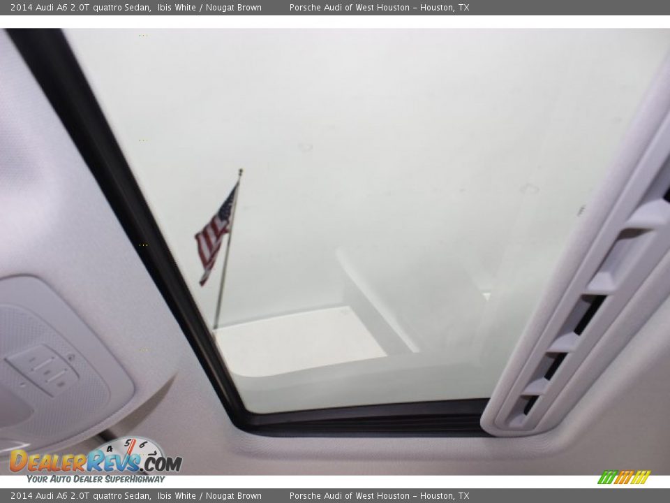 2014 Audi A6 2.0T quattro Sedan Ibis White / Nougat Brown Photo #15