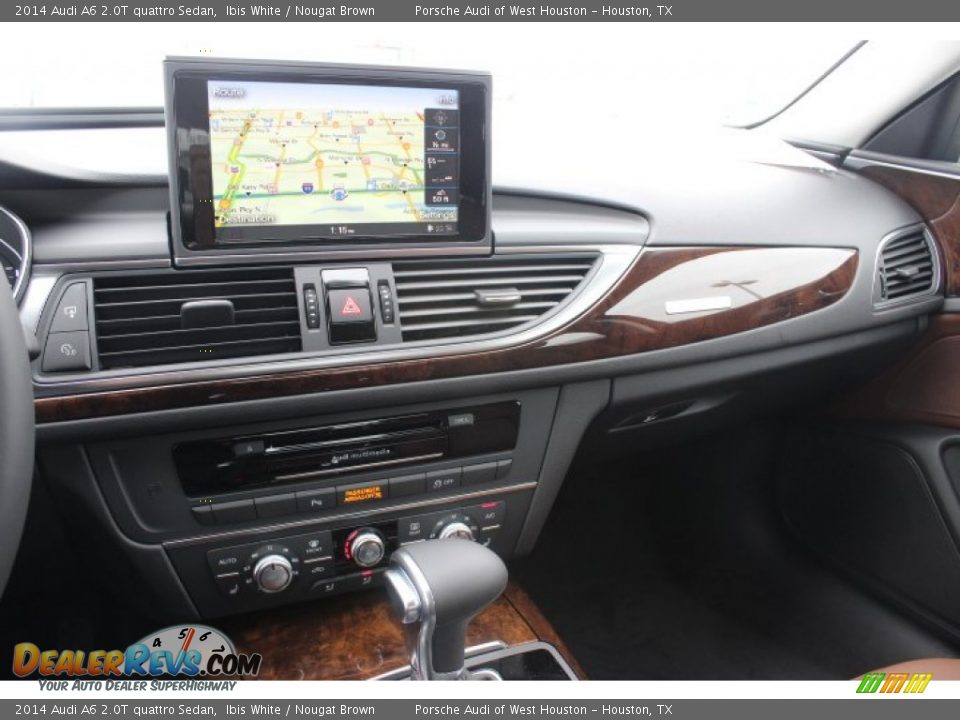 2014 Audi A6 2.0T quattro Sedan Ibis White / Nougat Brown Photo #17