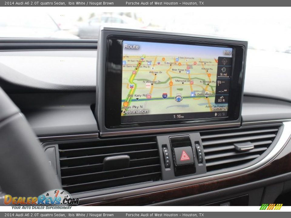 2014 Audi A6 2.0T quattro Sedan Ibis White / Nougat Brown Photo #19