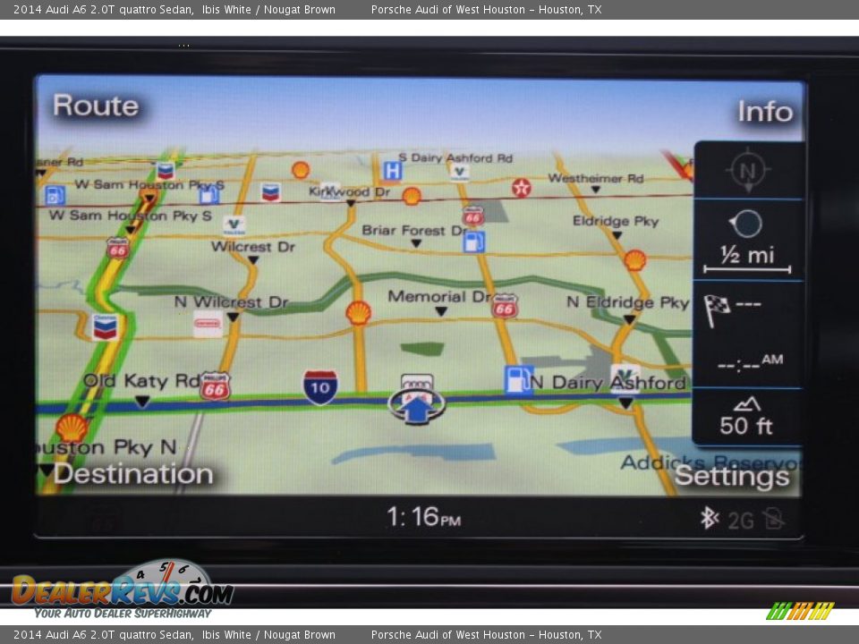 2014 Audi A6 2.0T quattro Sedan Ibis White / Nougat Brown Photo #20