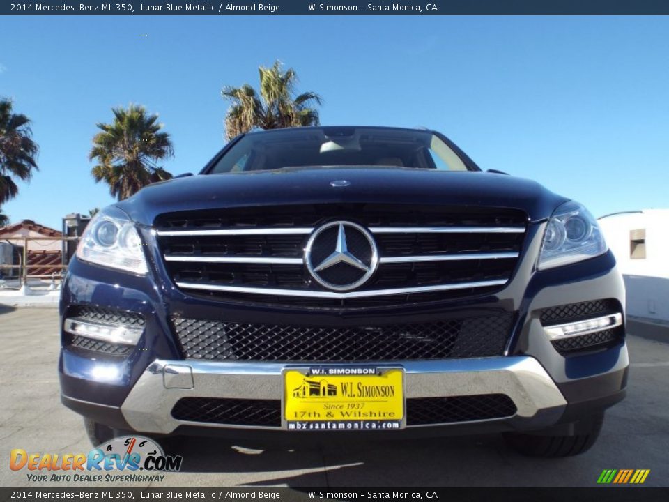 2014 Mercedes-Benz ML 350 Lunar Blue Metallic / Almond Beige Photo #2