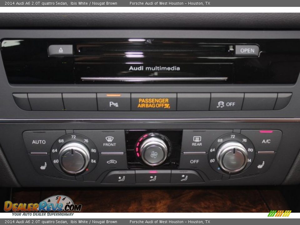 2014 Audi A6 2.0T quattro Sedan Ibis White / Nougat Brown Photo #26