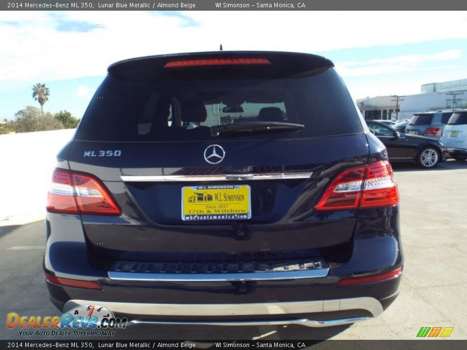 2014 Mercedes-Benz ML 350 Lunar Blue Metallic / Almond Beige Photo #5