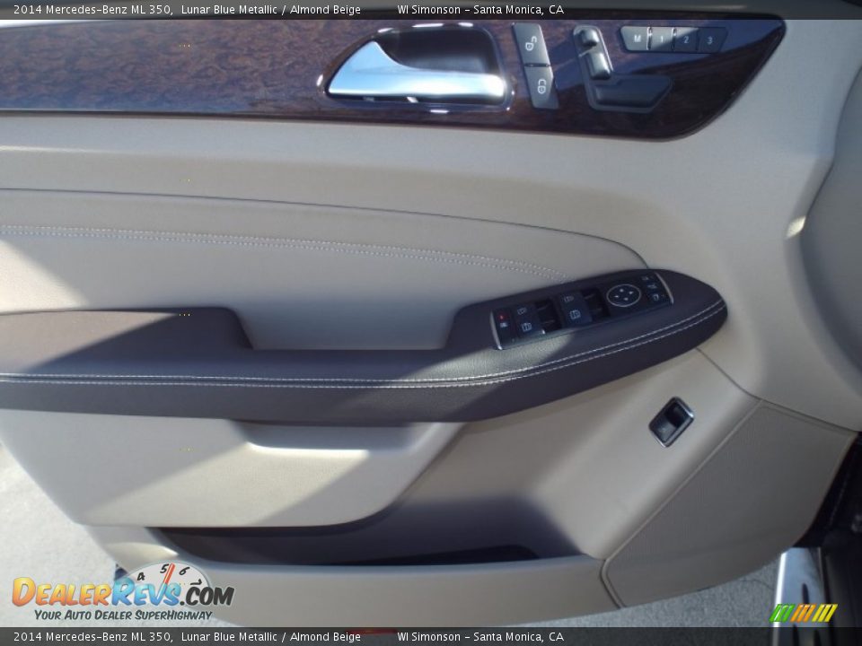 2014 Mercedes-Benz ML 350 Lunar Blue Metallic / Almond Beige Photo #6